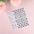 2 Blatt Nagelsticker, Valentinstag Nagelsticker, Herz-Liebe-Design Englische Buchstaben Nagel-Accessoires
