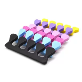   20 Stk. Herzförmige Zehentrenner für Nageldekoration - Soft Gel UV Beauty Tools für professionelle Maniküre und Pediküre