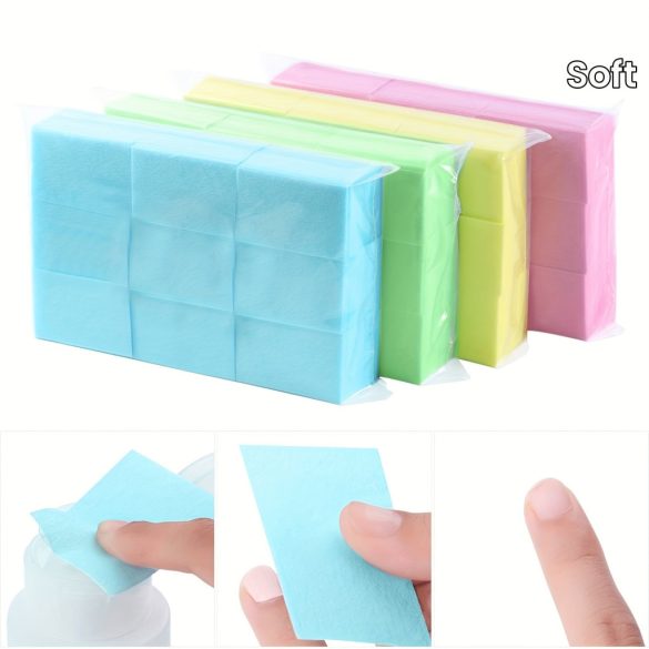 630 Einweg-Nageltücher fusselfreie weiche Pads für Acrylgel-Nägel Nagellackentferner