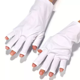  UV-Handschuhe für Gelnägel, fingerlose UV-Licht-Handschuhe, UV-Schutz-Handschuhe für Maniküre, für Zuhause und draußen