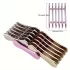 Metall-Stifthalter, Mini 5-Fächer Stiftorganizer, multifunktionales Acryl-Nagelentferner-Werkzeug, kompakt für Salon und Zuhause