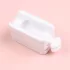 Weißer Nagelglitzer-Recyclingbehälter Maniküre Sammeln Sie Pigmentpulver Mikroperlen Behälterhalter Zweischichtige Aufbewahrungsbox 2*Löffel+1*Trichter