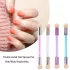 Gradient Sponges Nageldesign-Pinselset mit 4 austauschbaren Köpfen – Acrygel, glitzernde und pudersammelnde Dotting-Werkzeuge für professionelle Nagelkünstler