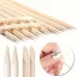 100 Stück Nagelhautschieber aus natürlichem Orangenholz - Geruchlose Nagelpflegewerkzeuge für Maniküre & Pediküre, Ideal für Zuhause und Salon