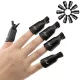 10 Stück UV-Gellack-Entferner-Set - Professionelle Kunststoff-Acryl-Nageldekorations-Soak-Off-Kappen für einfache Anwendung und Entfernung