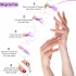 10 Stück UV-Gellack-Entferner-Set - Professionelle Kunststoff-Acryl-Nageldekorations-Soak-Off-Kappen für einfache Anwendung und Entfernung