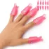 10 Stück UV-Gellack-Entferner-Set - Professionelle Kunststoff-Acryl-Nageldekorations-Soak-Off-Kappen für einfache Anwendung und Entfernung