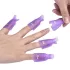 10 Stück UV-Gellack-Entferner-Set - Professionelle Kunststoff-Acryl-Nageldekorations-Soak-Off-Kappen für einfache Anwendung und Entfernung