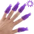 10 Stück UV-Gellack-Entferner-Set - Professionelle Kunststoff-Acryl-Nageldekorations-Soak-Off-Kappen für einfache Anwendung und Entfernung