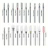 20-teiliges Bohrer-Set für Acrylnägel – 3/32'' Keramik- und Hartmetallbohrer für Nagelfräser, professionelle Maniküre, Pediküre, Nagelpflege, duftstofffrei