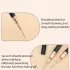 5er-Set Rosa/Schwarz Nail Art Pinsel für Details, Lange Nail Art Linienpinsel für Maniküregel Feine Designs