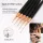 5er-Set Rosa/Schwarz Nail Art Pinsel für Details, Lange Nail Art Linienpinsel für Maniküregel Feine Designs