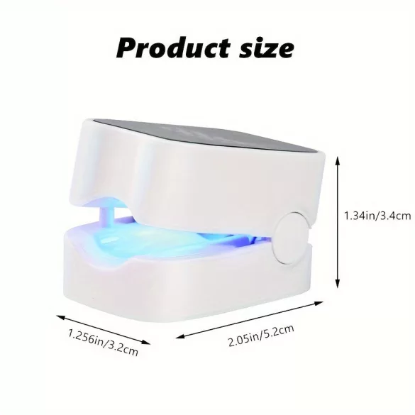 Wiederaufladbare UV-LED-Nagellampe - Geruchsfrei, Niederspannung, Tragbar mit USB-Ladung