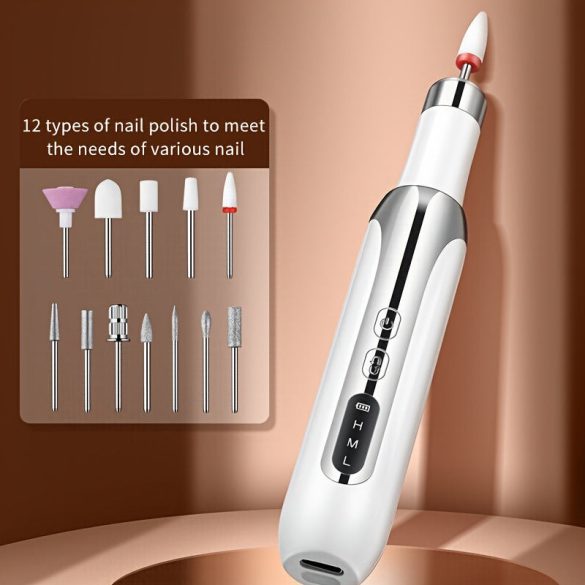 Professionelle Tragbare Elektrische Nagelfräse, Nagelpoliergerät zum Formen, Polieren, Entfernen von Gelnägeln, Multifunktionales Maniküre-Werkzeug