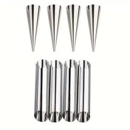 8 Stück Eistütenform, antihaft Cannoli-Formen Sets