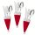 10er Set, Weihnachtsmesser-Gabel-Mütze, 6*12cm Rote Mini-Weihnachtsmütze, Flaschenmesser und Gabel Tischdekoration
