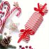 20 Stk. Rot Gestreifte Weihnachtsbonbon Geschenkboxen mit Bändern