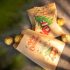 24 Stk., Retro-Weihnachtspapiertüte mit Aufklebern Weihnachtsmann Schneemann Fuchs