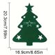 10er-Set, Filz-Besteckhalter für Weihnachtsbaum, Weihnachts-Bestecktasche, rot und grün für Weihnachtsfeiern, festliche Dinnerparty-Deko