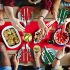 10er-Set, Filz-Besteckhalter für Weihnachtsbaum, Weihnachts-Bestecktasche, rot und grün für Weihnachtsfeiern, festliche Dinnerparty-Deko