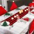 10er-Set, Filz-Besteckhalter für Weihnachtsbaum, Weihnachts-Bestecktasche, rot und grün für Weihnachtsfeiern, festliche Dinnerparty-Deko