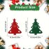 10er-Set, Filz-Besteckhalter für Weihnachtsbaum, Weihnachts-Bestecktasche, rot und grün für Weihnachtsfeiern, festliche Dinnerparty-Deko