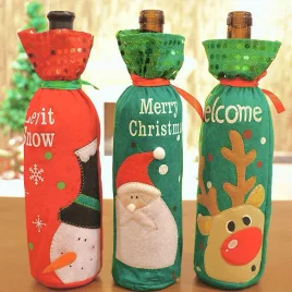 3-teiliges Weihnachts-Weinflaschen-Deckelset