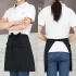 Einfarbige Polyester-Taille Schürze mit Tasche für Männer und Frauen, Schürze für Restaurant, Kassierer, Barista, Saft- und Cafébar