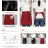 Einfarbige Polyester-Taille Schürze mit Tasche für Männer und Frauen, Schürze für Restaurant, Kassierer, Barista, Saft- und Cafébar