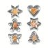 18-teiliges Edelstahl-Ausstechformen-Set