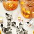 10-teiliges Halloween-Kürbisschnitz-Set aus rostfreiem Stahl - Perfekt für DIY-Backen und Dekoration - Geeignet für verschiedene Kürbisgrößen - Marke: Sinzaz