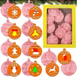 10-teiliges Weihnachtsplätzchen-Ausstecherset