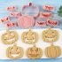 10-teiliges Halloween Kürbisförmiges Plätzchenausstecher-Set