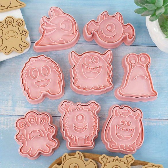 8 Stück Halloween Monster Keks-Ausstecher