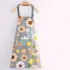 Blumiges Wasser- & Ölbeständiges Schürze mit großer Tasche