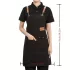 Leinwand wasserdichte Essenschürze mit Taschen, perfekt für Cafés und Restaurants