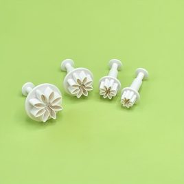   3/4-teiliges, federbelastetes Keks-Ausstecherset für kreatives Backen, Gebäckdekoration, Fondantformen, Kunststoffformen für Süßigkeiten und Kekse, Backzubehör