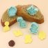 3/4-teiliges, federbelastetes Keks-Ausstecherset für kreatives Backen, Gebäckdekoration, Fondantformen, Kunststoffformen für Süßigkeiten und Kekse, Backzubehör