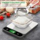 Lebensmittelwaage, 10 kg digitale Küchenwaage zum Backen und Kochen
