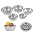 5-teiliges Set aus rostfreien Stahl-Rührschüsseln