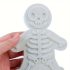 3D Skelett Lebkuchenmann Ausstechform Set, Kunststoff Keksstempel für Backen und Tortendekoration
