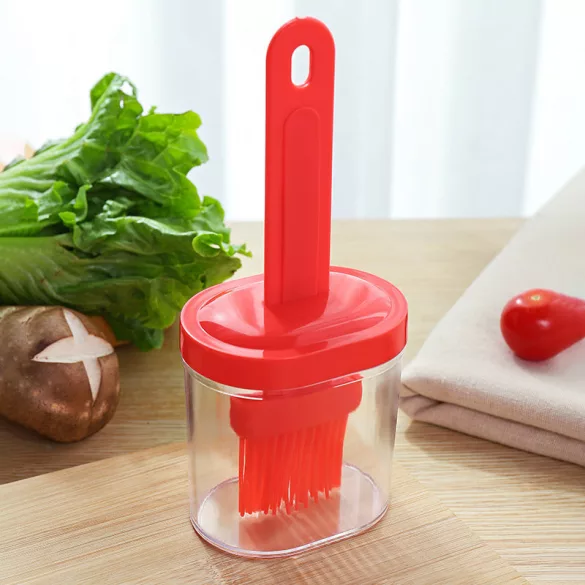 1 Set, Tragbare Silikon-Flaschenbürste für Hochtemperatur-Kochen und Grillen - Leicht zu reinigen und langlebig