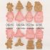 8-teiliges Weihnachtsplätzchen-Ausstecherset: Lebkuchenmann, Weihnachtsbaum, Schneemann, Nikolaus, Glocken, Schneeflocken, Frohe Weihnachten