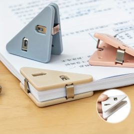   10er-Set Multifunktionale Büro-Schreibwaren-Buchklammer, Anti-Rutsch-Klammer, Dokumentenklammer