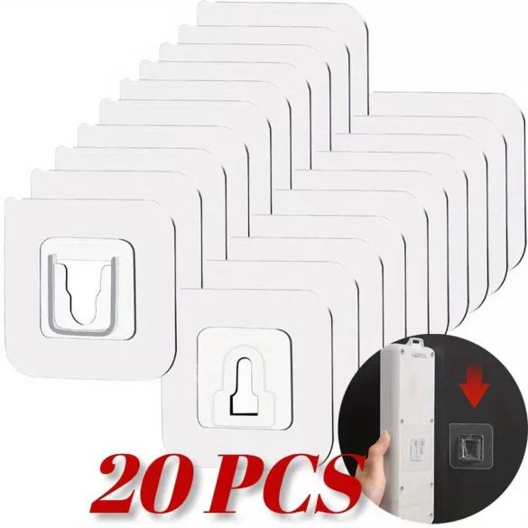20 Stück doppelseitiger selbstklebender Wandhaken