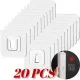 20 Stück doppelseitiger selbstklebender Wandhaken