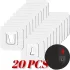 20 Stück doppelseitiger selbstklebender Wandhaken