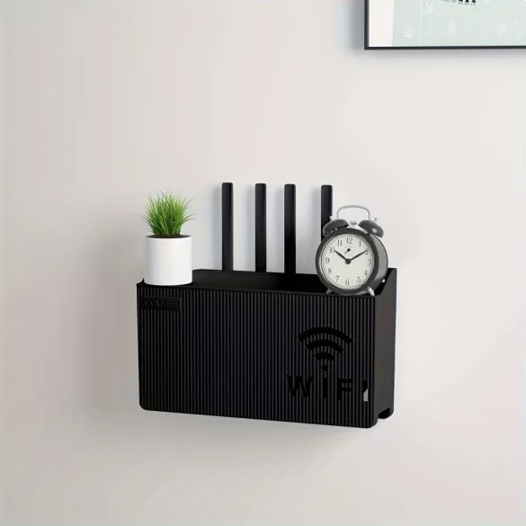 Wandmontierter Router- und Set-Top-Box-Aufbewahrungshalter