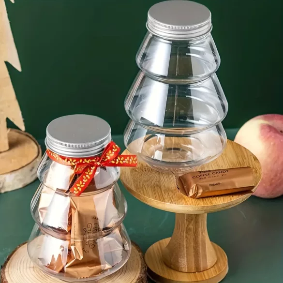 Weihnachtsbaumförmiger Bonbon- und Snackbehälter