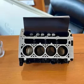 1Mini V8-Motorblock Tisch-Organizer, Halter